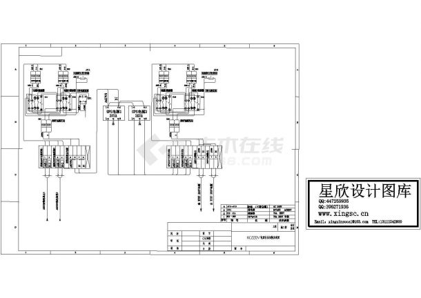 AC220V双电源自动切换原理图-图一