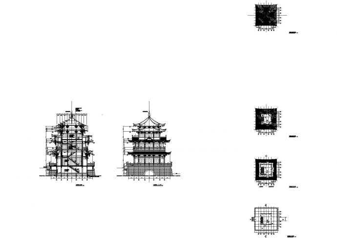 古建筑文昌阁详细电气照明系统施工图_图1