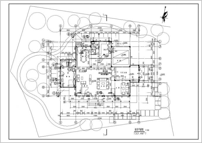 某地区多层别墅建筑施工图（共6张）_图1