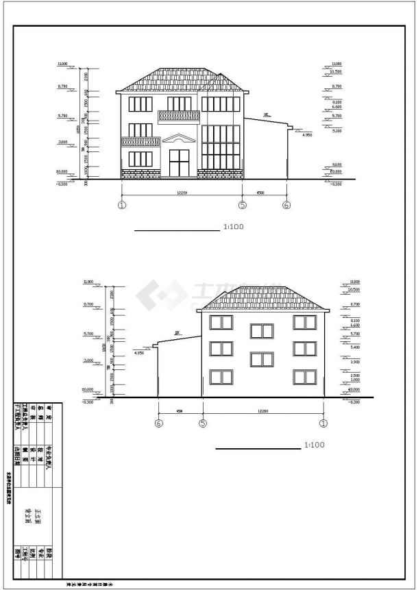 为某地二层砖混结构独立别墅,图纸包括:结构设计说明,基础平面布置图