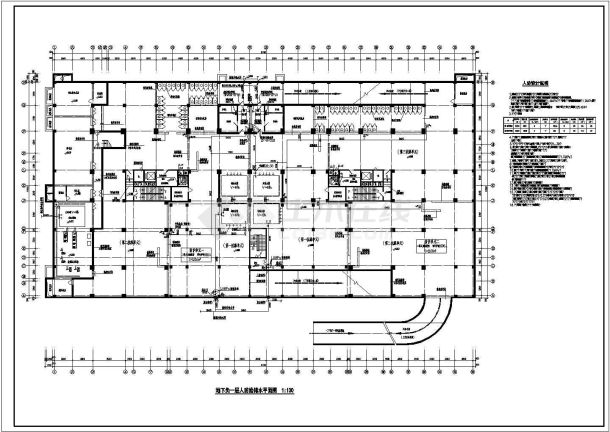 某地二十二层商住楼建筑给排水设计施工图-图二