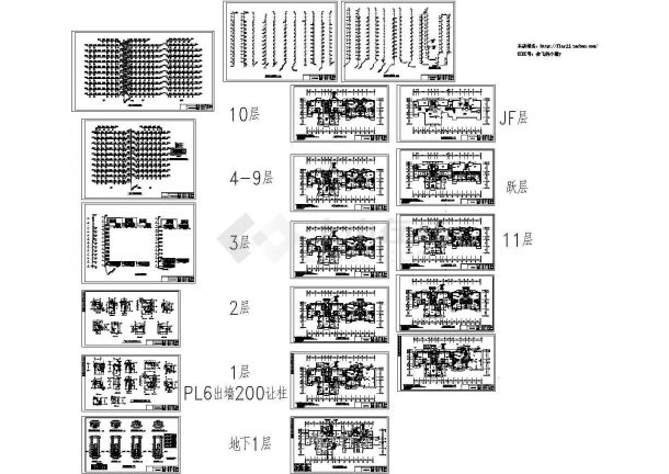 某-1+11层(1LT1DT2户3户2单元)住宅楼给排水设计cad施工图（标注详细，19图）-图一