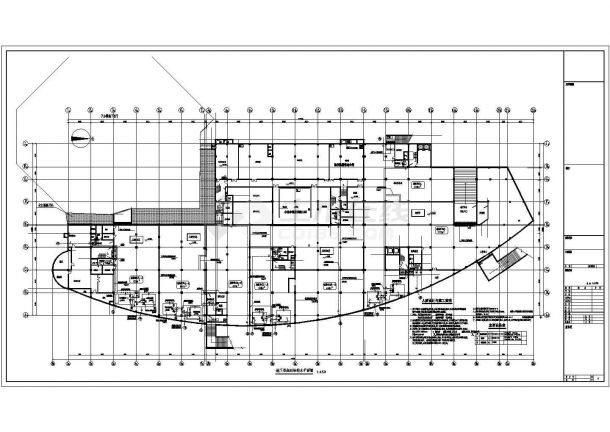 某地四层综合楼建筑给排水设计施工图-图一