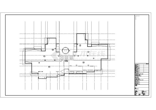 某地小型塔式高层办公楼建筑设计图（共4张）-图二