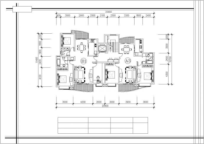 某地小型实用高层办公楼建筑设计图（共5张）_图1