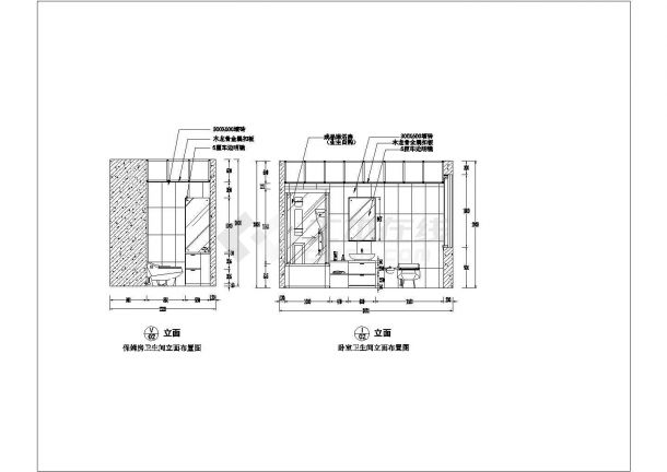 某酒店大厦室内装修cad施工方案图-图二