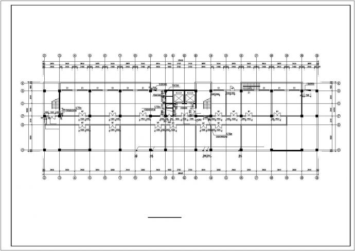 某地大型精致详细的高层办公楼建筑竣工图（共19张）_图1