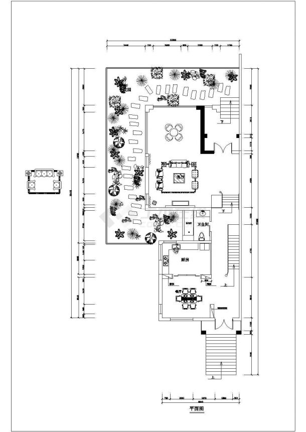 某地三层中式别墅装修设计图（含效果图）-图二