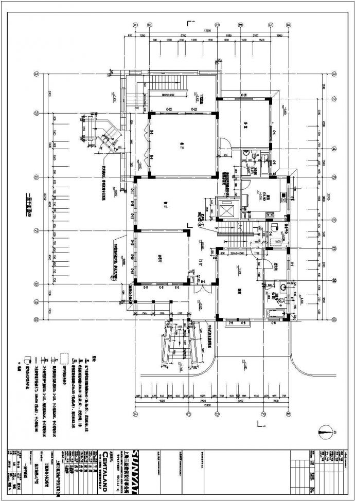 某A1别墅建筑施工图纸（共8张）_图1