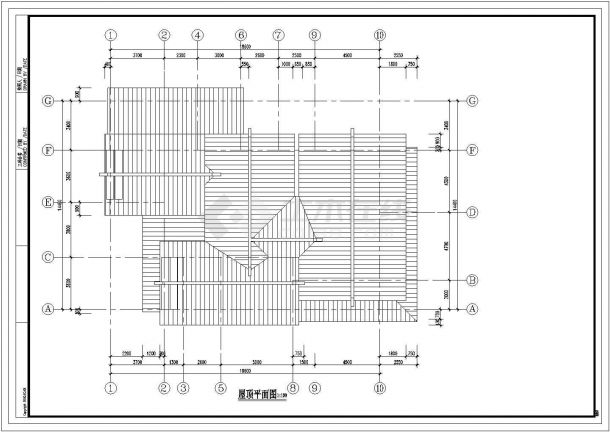 某市B型日式别墅建筑施工图（共11张）-图一