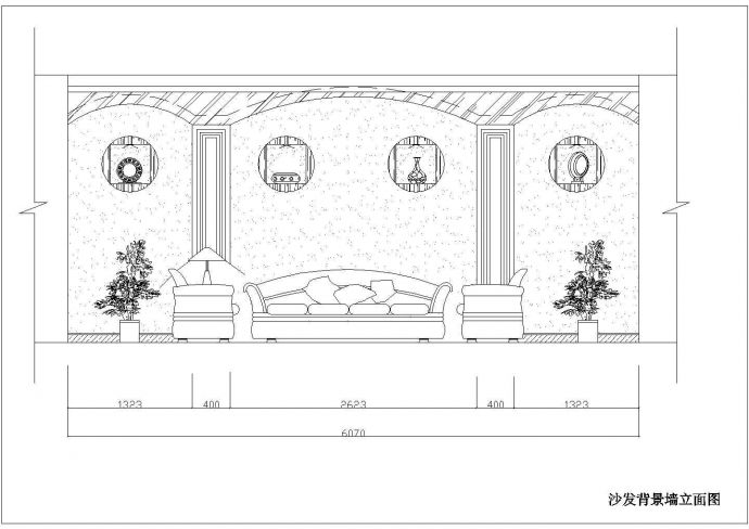 一套简单的别墅装修设计CAD图（共12张）_图1