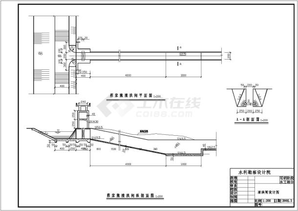 某水利工程灌区续建配套工程结构布置图-图一