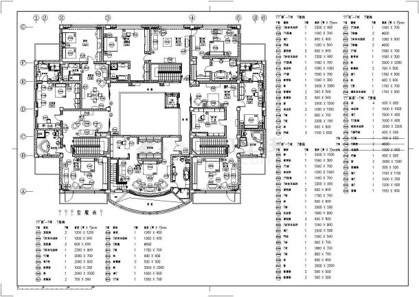 某地豪华别墅建筑装修设计图（标注详细）-图二