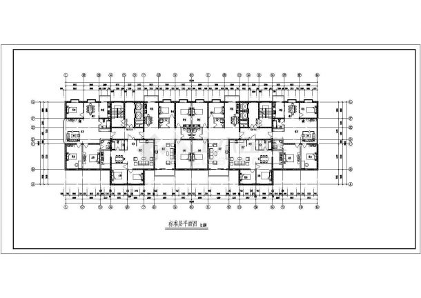 某高层住宅设计建筑平立图CAD图纸-图二