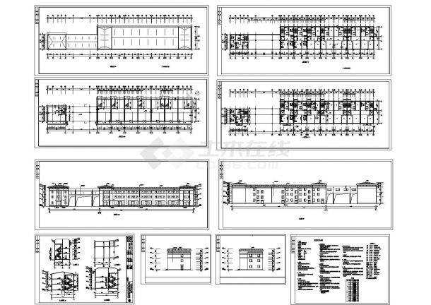 某三层砖混结构张各庄平改商住楼建筑设计施工图（含设计说明）-图一