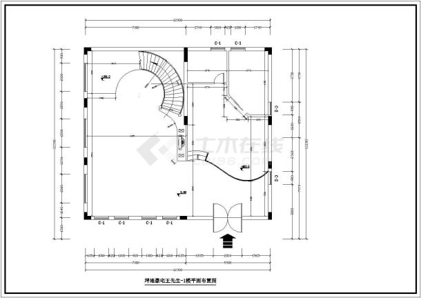 比较详细的一套别墅装修设计施工图-图一