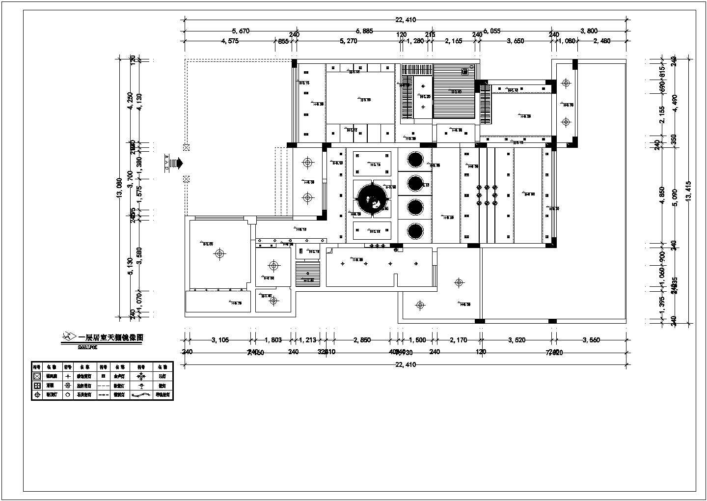 某花园两层别墅装修设计施工图（全套）