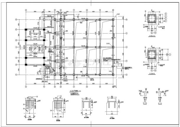 某地区厂房设备基础及平台结构施工图-图一
