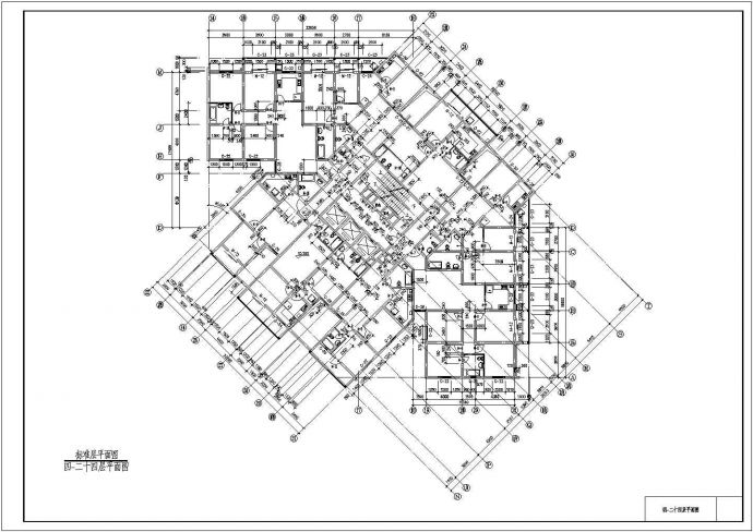 某高层住宅设计方案cad设计图纸_图1