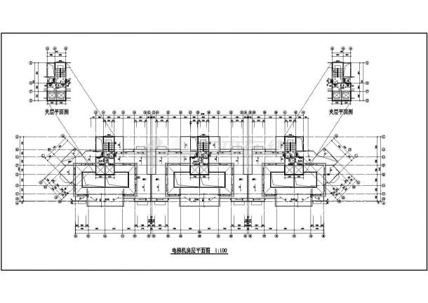 东海花园二期4号楼建筑施工cad图 -图二