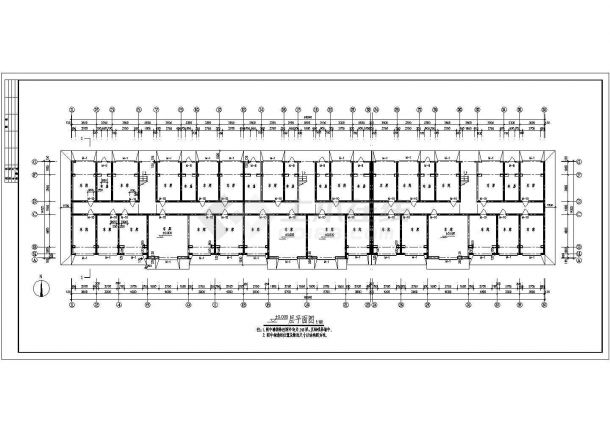  CAD design drawing of seven storey duplex residential building scheme - Figure 1