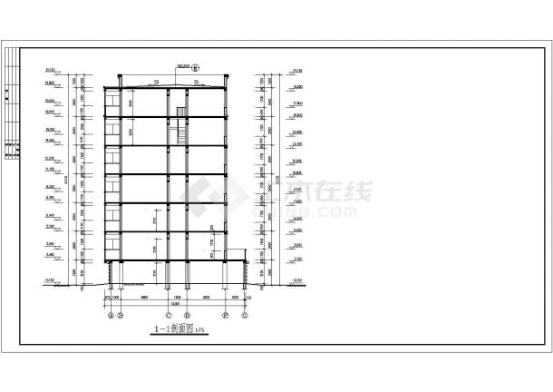  CAD design drawing of seven storey duplex residential building scheme - Figure 2