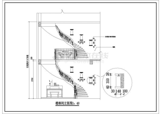 某地区三层别墅设计装修方案规划施工图-图一