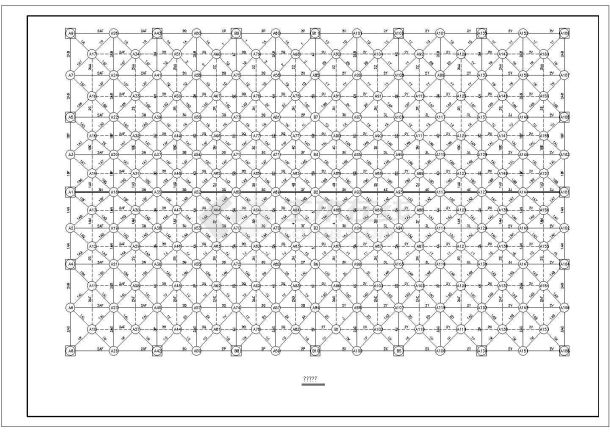某地螺栓球节点网架结构设计施工图-图一