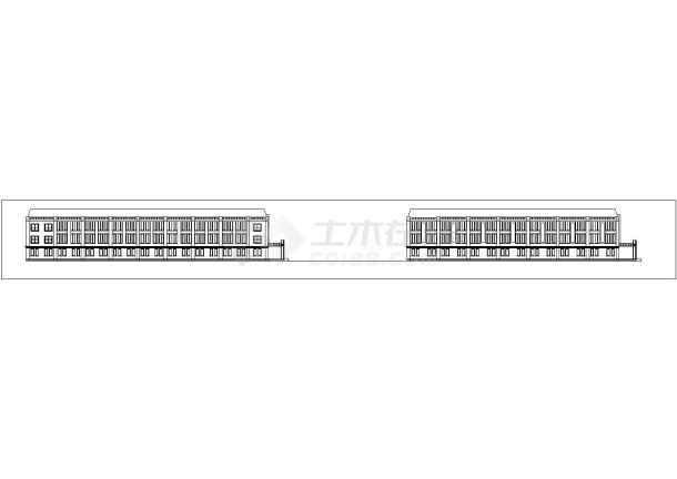 某医院多层办公楼全套建筑cad施工设计方案图-图二