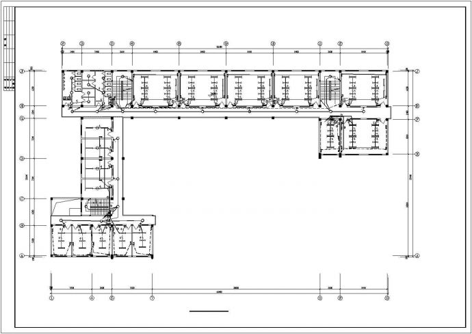 某地教学楼建筑电气cad施工设计方案图_图1