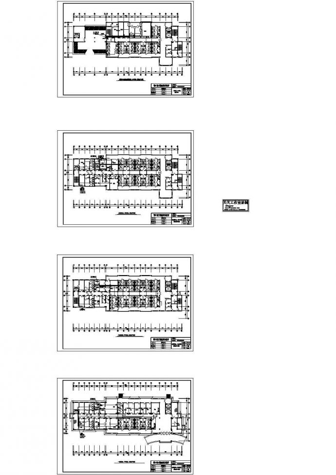 某传染病医院的弱电图-呼吸病房监控、呼叫对讲、数据施工图_图1