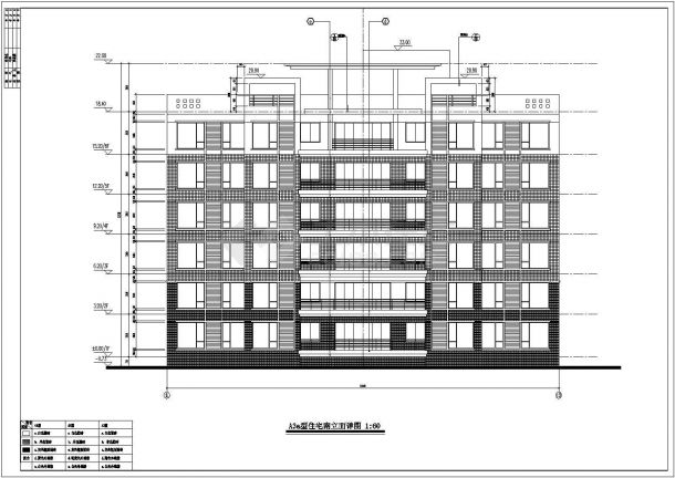 某住宅楼设计建筑CAD施工设计图纸-图二