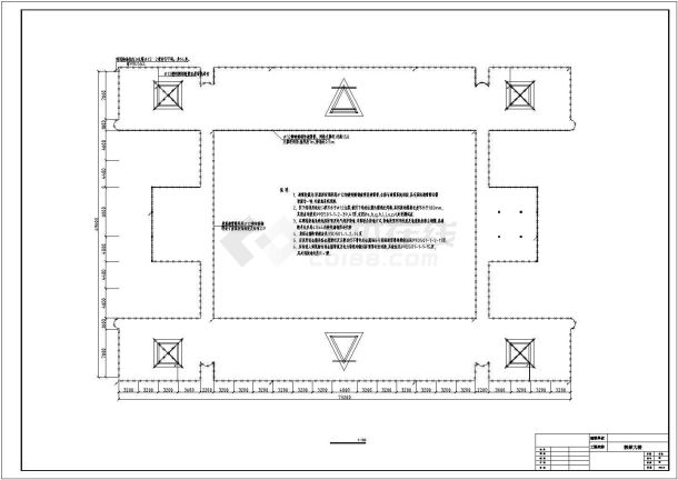 某实验楼电气CAD设计方案施工示意图-图二