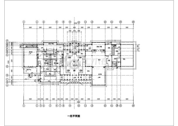 比较详细的酒店健身中心建筑cad图纸-图二