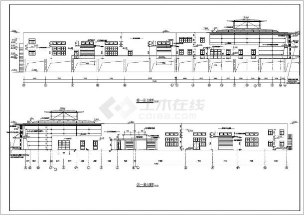 某地大型空间汽车展厅建筑方案设计图-图一