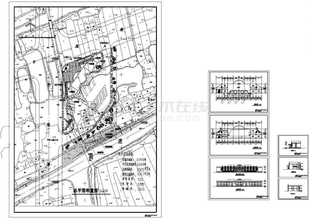 长62.4米 宽12.6米 2层1202.1平米汽车客运站设计施工图纸-图一