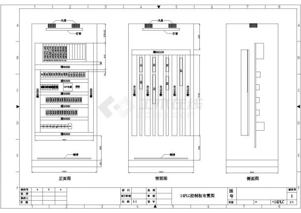 某地区炼钢PLC柜电气设计图（全套）-图一