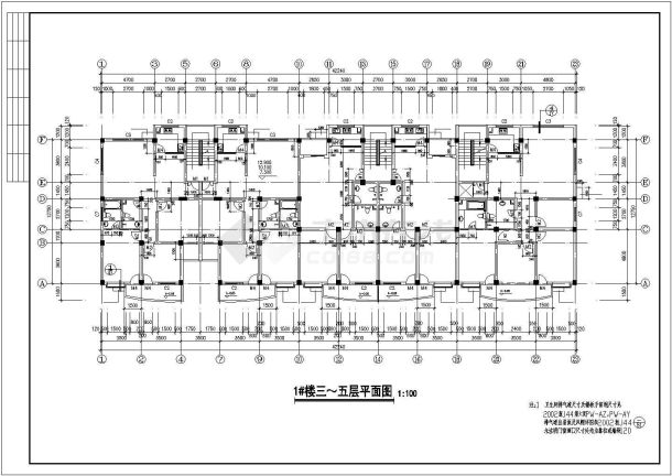 某地比较详细带阁楼住宅建筑施工图-图二