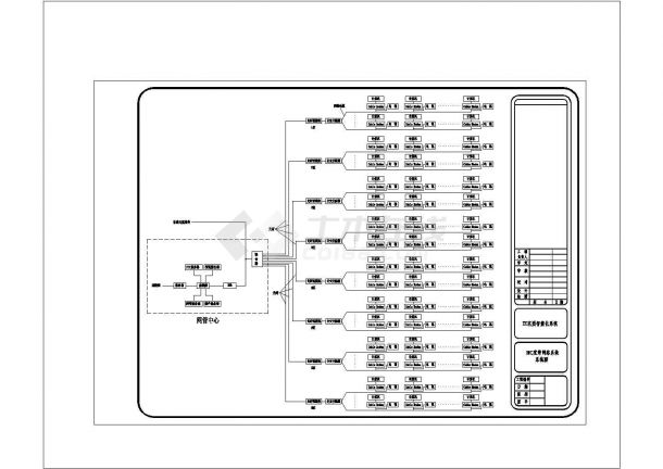 某小区智能化系统扩初设计CAD工程图(共十九张)-图二