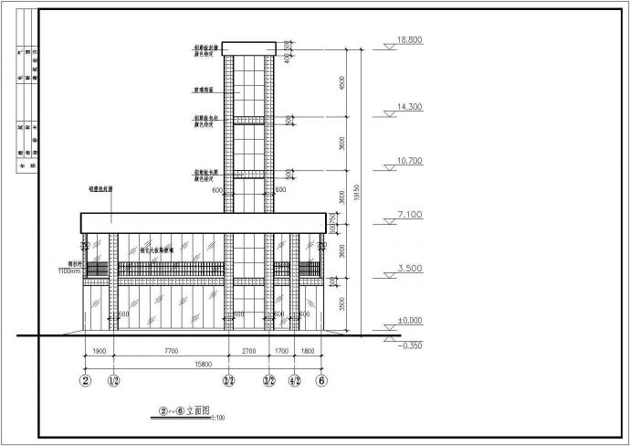 某地钢框架结构电梯结构设计施工图_图1