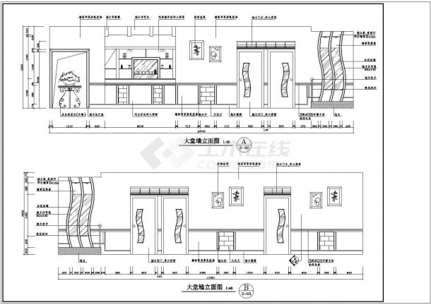某地三层茶楼装修设计规划方案施工图-图二