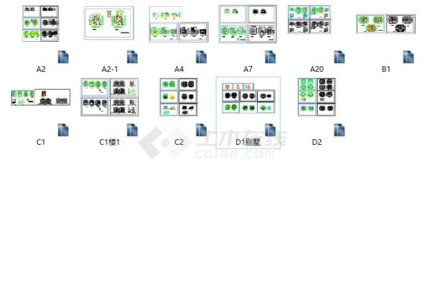 值得收藏的多种别墅户型建筑设计图（最新整理）-图一