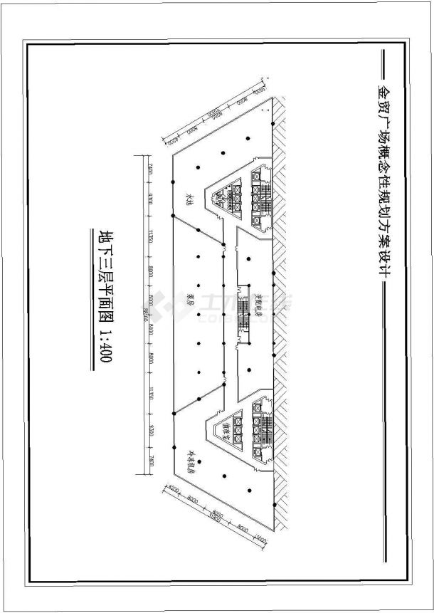 重庆金贸广场建筑结构施工设计方案-图一