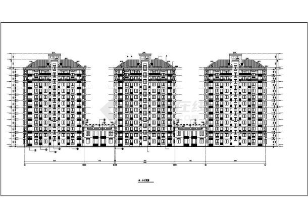 某地比较受欢迎的地豪园住宅建筑施工图-图二