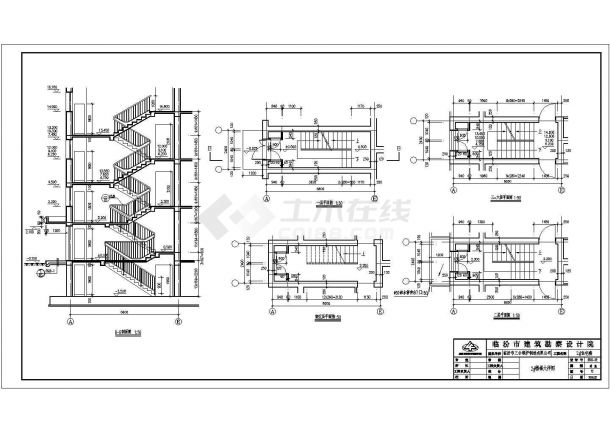 某地底商六层住宅楼建筑施工全套cad图-图一