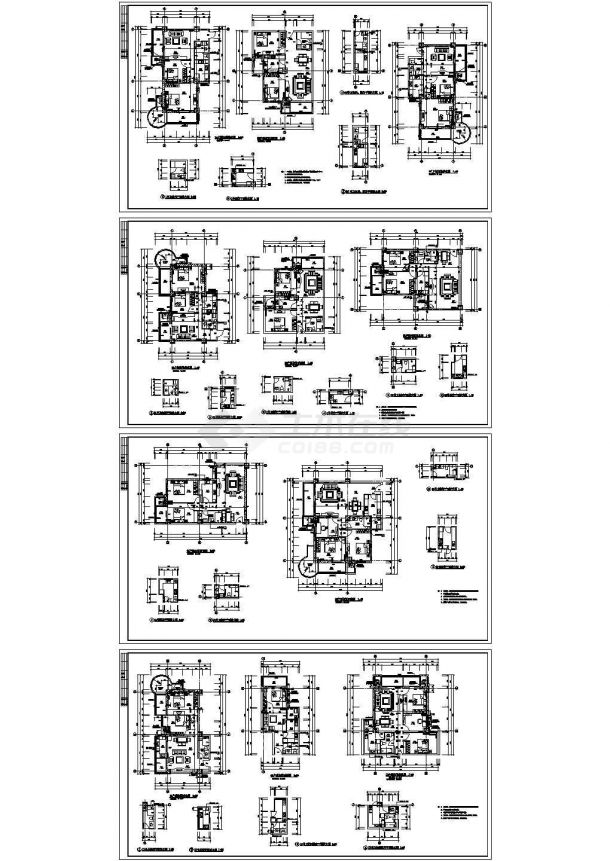 比较完整的一套商住楼建筑设计图（带人防）-图二