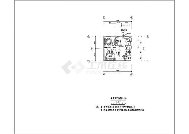 某地区全套二层别墅建筑方案CAD设计图纸-图二