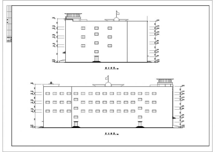 某地四层综合百货商场建筑施工图纸_图1