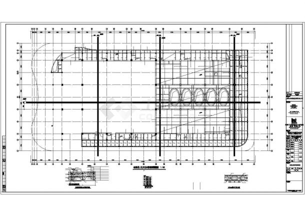 某地大型商业办公综合楼玻璃建筑施工图（全套）-图二