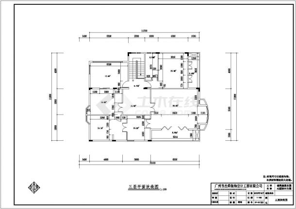 雍景山庄别墅装修工程设计cad图，共11张-图一